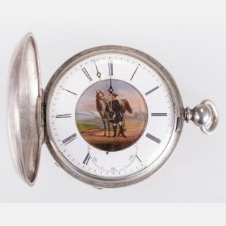 Appraisal: An English Silver Plated Pocket Watch by J M Cabe