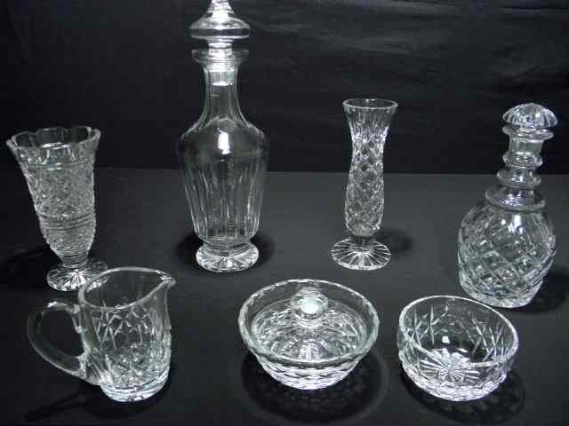 Appraisal: Seven Waterford and other cut crystal items Waterford marked items