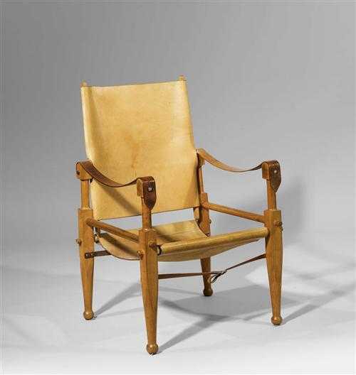 Appraisal: KIENZEL WILHELM - ARMCHAIR Kolonial designed circa Wohnbedarf Wood and