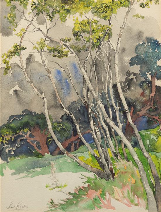 Appraisal: Sale Lot Saul Raskin American - Landscape watercolor on paper