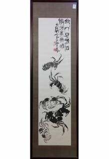 Appraisal: Chinese Painting Manner Qi Baishi Crabs Manner of Qi Baishi