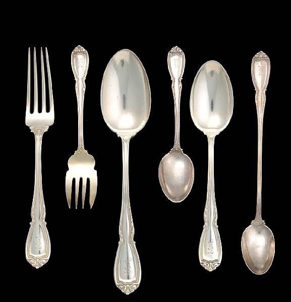 Appraisal: Property of various owners Comprising table forks dessert forks salad