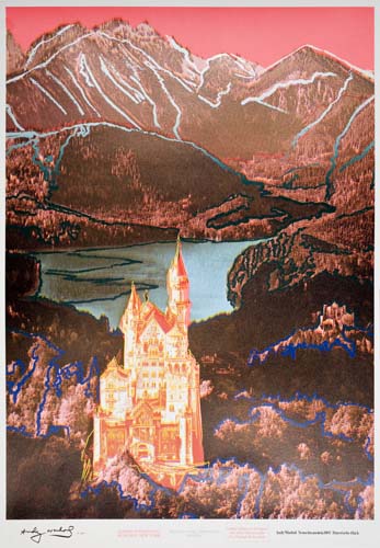 Appraisal: ANDY WARHOL Neuschwanstein Color screenprint x mm x inches full