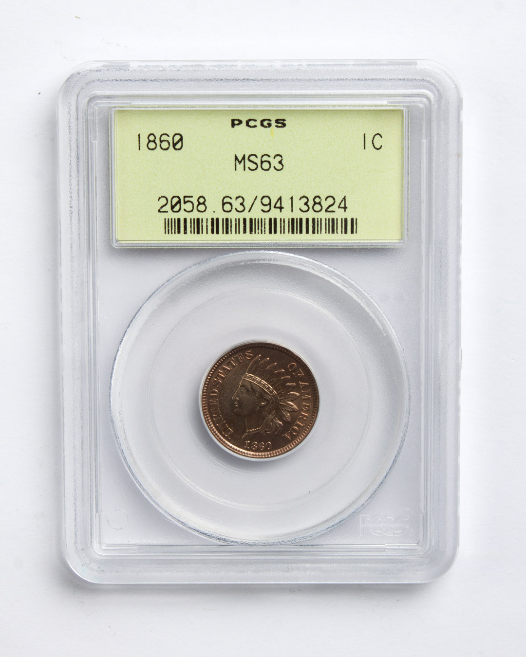 Appraisal: U S Indian Head type cupronickel cent MS- in PCGS