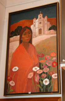 Appraisal: BERNHARD RUST MEXICAN WOMAN OIL ON CANVAS