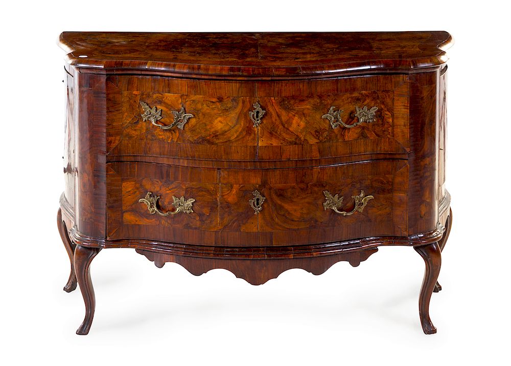 Appraisal: An Italian Burlwood Commode An Italian Burlwood Commode th Century