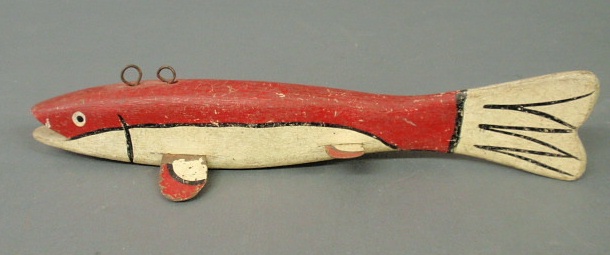 Appraisal: Painted fish decoy l