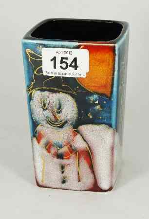 Appraisal: Anita Harris Studio Pottery Vase with a Snowman Design height