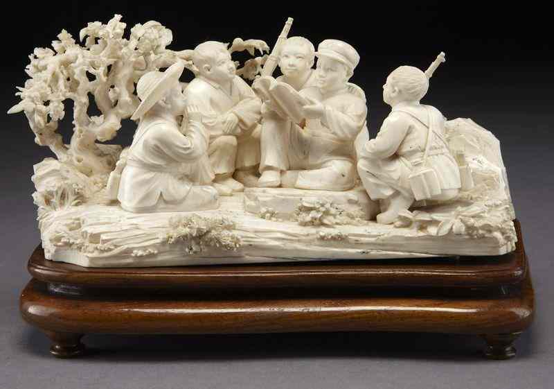 Appraisal: Chinese Cultural Revolution ivory carving International buyers should note that