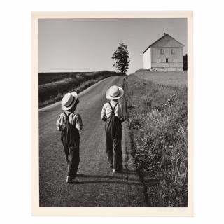 Appraisal: George Tice b Two Amish Boys Lancaster Pennsylvania gelatin silver