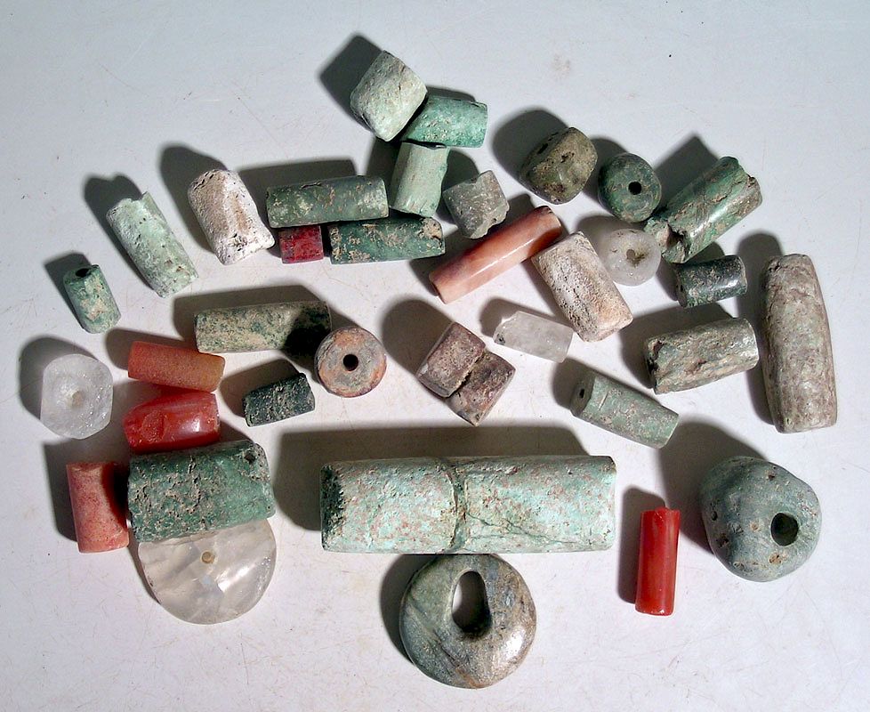 Appraisal: Group of Assorted Tairona Beads - Colombia A collection of