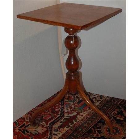 Appraisal: Federal Cherry Tilt-Top Tripod Candlestand Estimate -