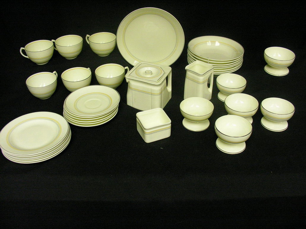 Appraisal: PIECES FOLEY CHINA FROM THE QUEEN MARY Cups Saucers Cake