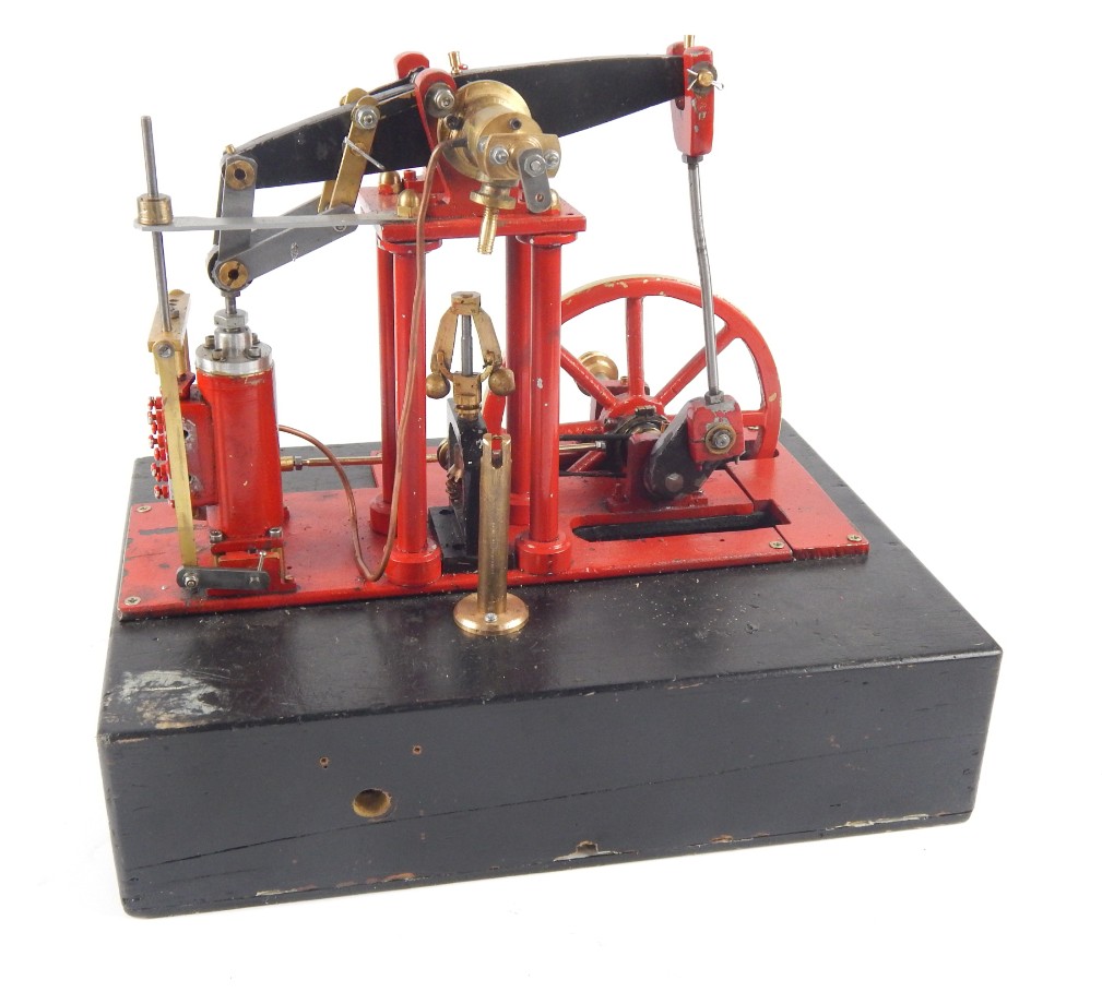 Appraisal: A scratch built model of a beam engine with cm