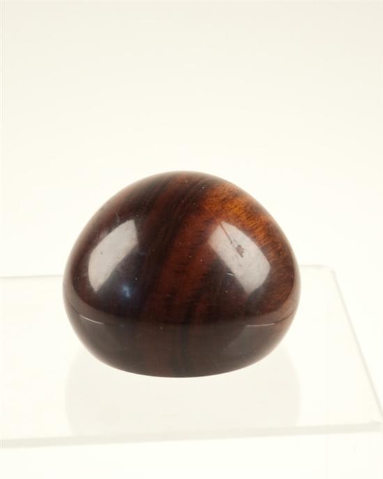 Appraisal: Tom Laser Turned Wood Paperweight of Goncalo Alves signed and