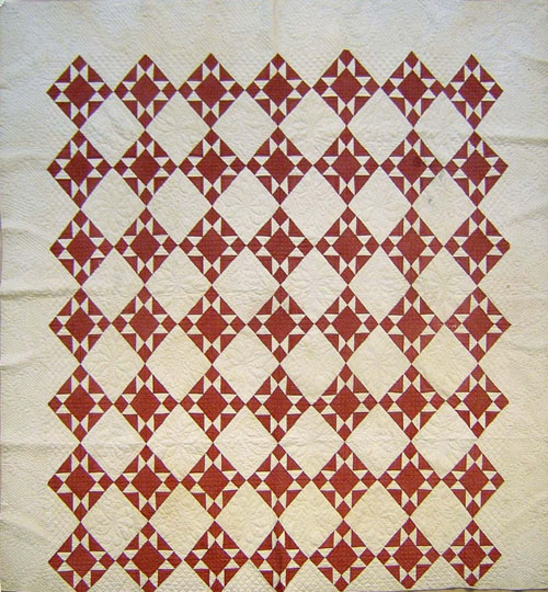 Appraisal: Pieced quilt th c x