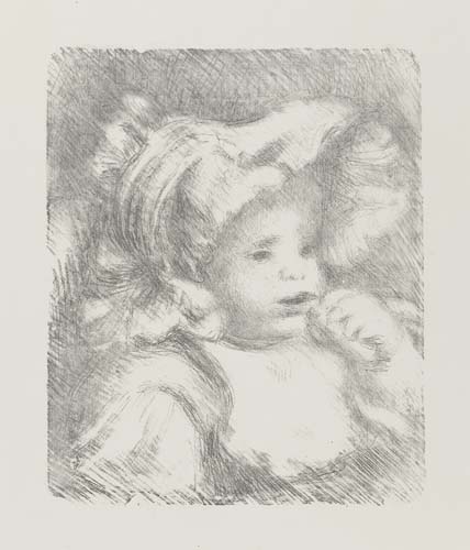 Appraisal: PIERRE-AUGUSTE RENOIR L'Enfant au Biscuit Jean Renoir Lithograph on cream