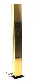 Appraisal: George Kovacs for Casella monolith floor lamp Modern brass structural