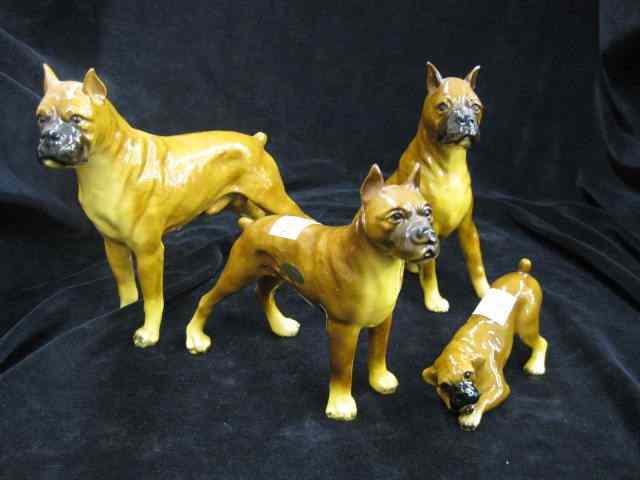 Appraisal: Morton Studio's Boxer Figurines various size dogs tallest is ''