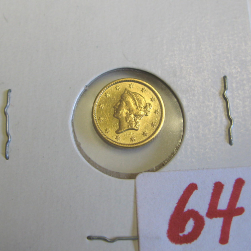 Appraisal: U S ONE DOLLAR GOLD COIN Liberty head variety type