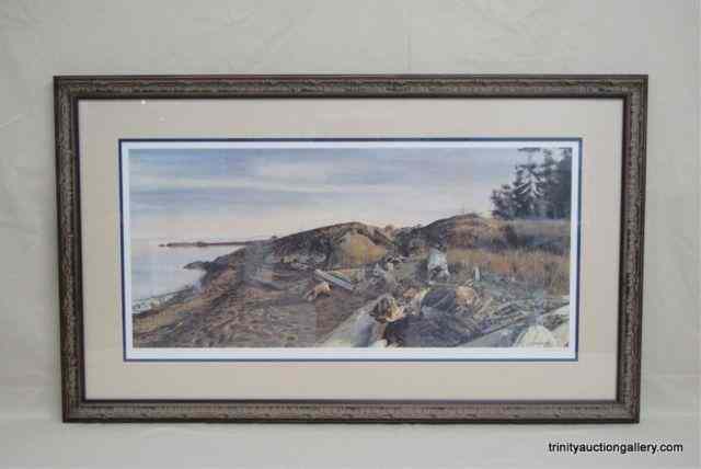 Appraisal: E Spears S N Ltd Ed Lithograph Island View BeachFrom