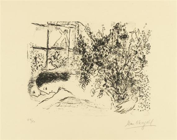 Appraisal: CHAGALL MARC Vitebsk - Saint-Paul-de-Vence Pr s de la fen