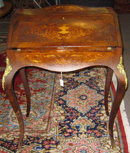 Appraisal: LOUIS XV STYLE TH CENTURY LADIES WRITING DESK Ormolu mounted