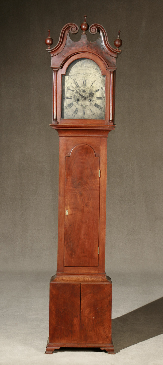 Appraisal: Chippendale Walnut Tall Case Clock Dial signed James Kinkead Christiana