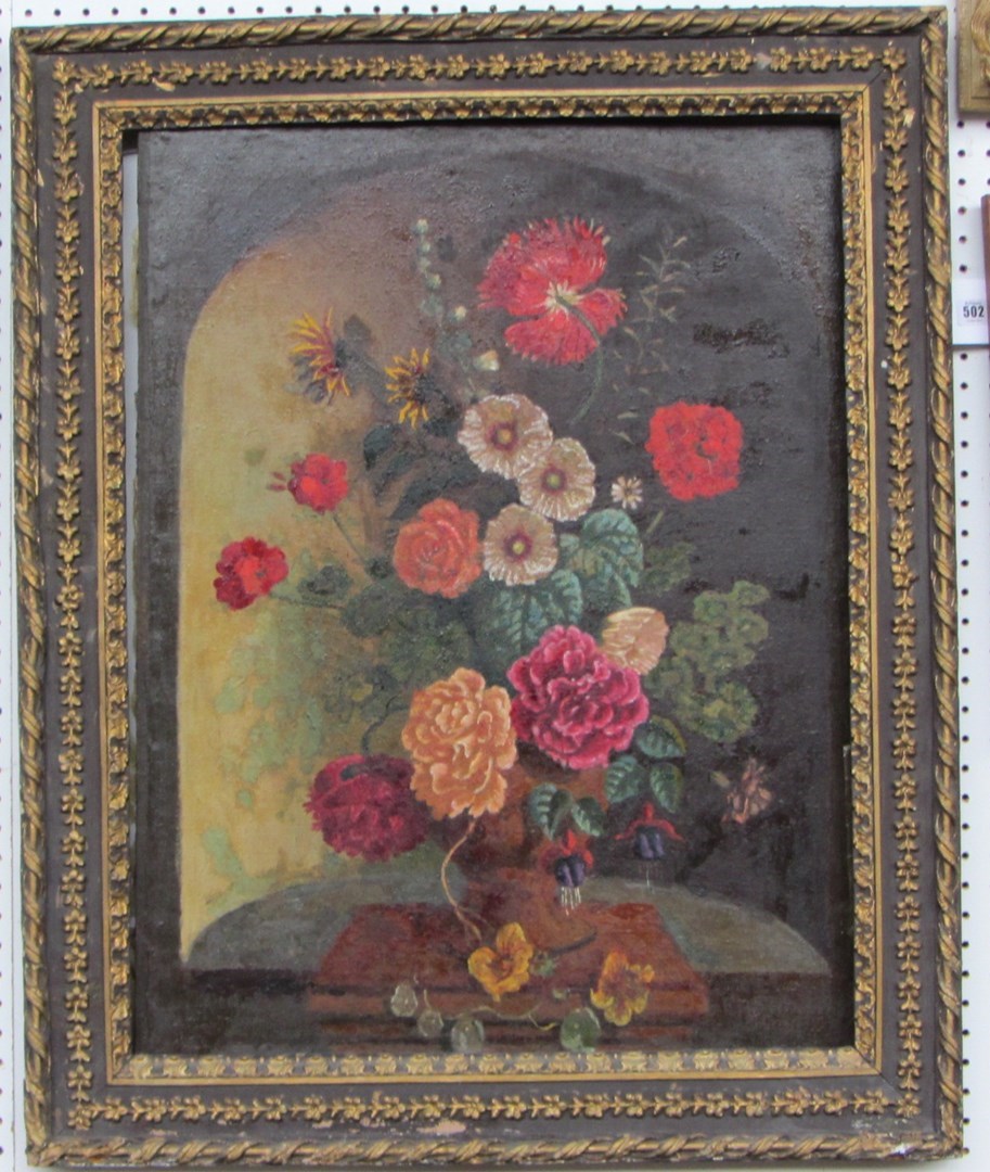 Appraisal: Arthur de Tivoli early th century Still life of flowers