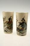 Appraisal: BEAKERS - Two series Mettlach beakers with print under glass