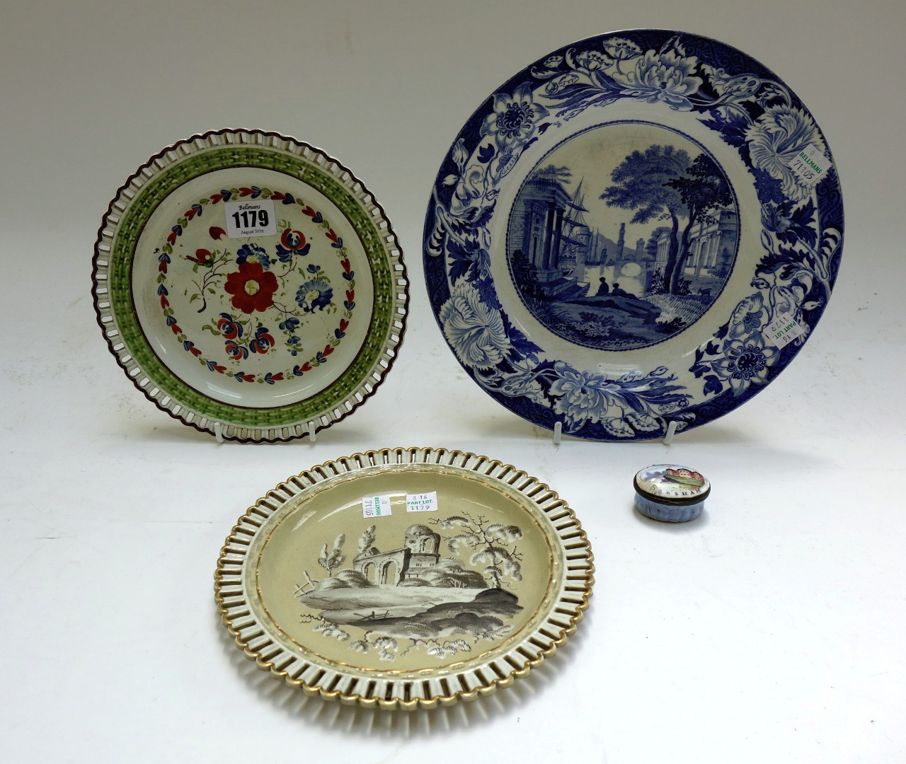 Appraisal: Three items of British pottery late th and early th