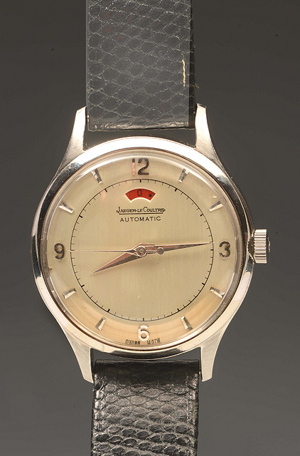 Appraisal: A JAEGAR LECOULTRE POWER RESERVE BUMPER AUTOMATIC WRIST WATCH silvered