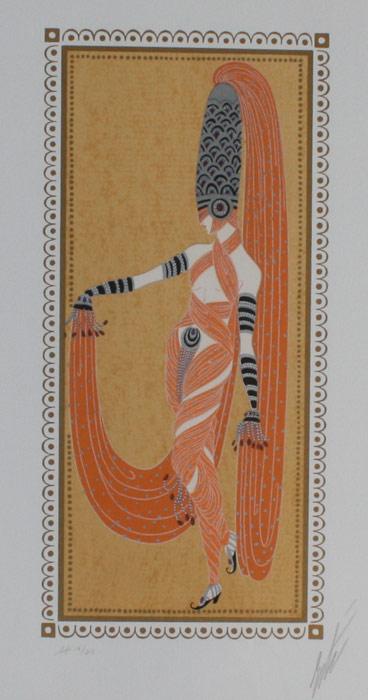 Appraisal: ERTE Russian - ''Scheherezade '' Lithograph signed sold with receipt