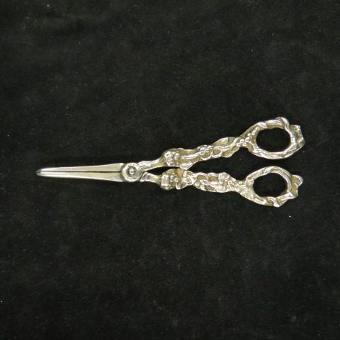 Appraisal: Sterling Silver Grape Shears grape vine decor grams