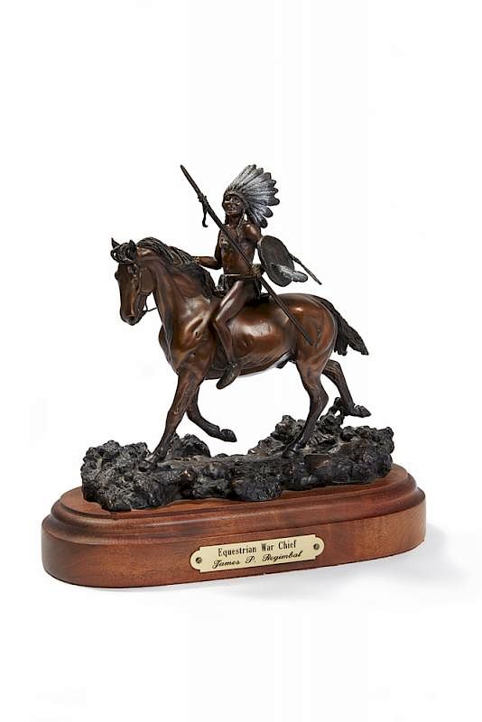 Appraisal: James Regimbal b Western Bronze James Regimbal b bronze sculpture