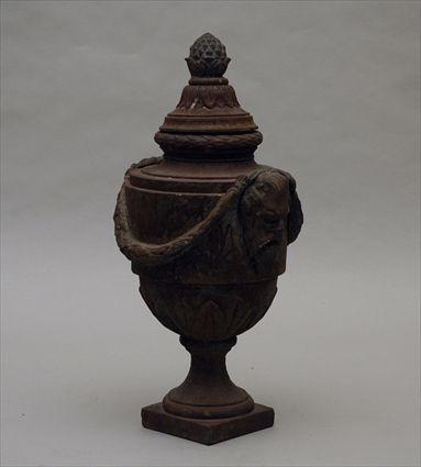 Appraisal: Cast-Iron Covered Urn th Century