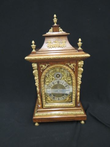 Appraisal: Fine German Bracket Clock tag from the estate of Rosalind