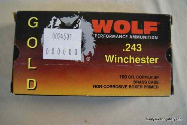 Appraisal: Wolf Gold Rifle Ammunition Box of This for a like