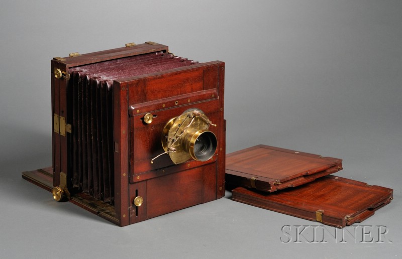 Appraisal: Mahogany View Camera with Duplex lens patent date Nov and