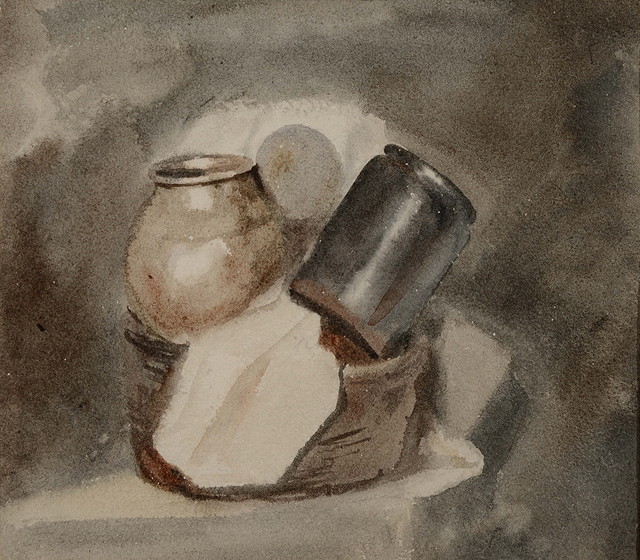 Appraisal: PETER DE WINT - Still life - A pottery bowl