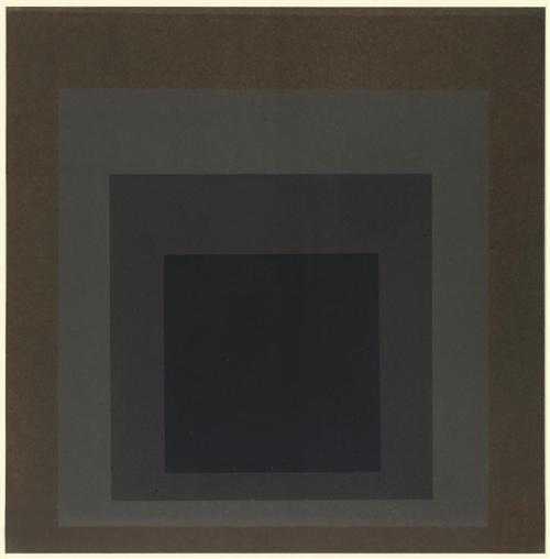 Appraisal: ALBERS JOSEF Bottrop - New Haven Composition Silk screen inscribed