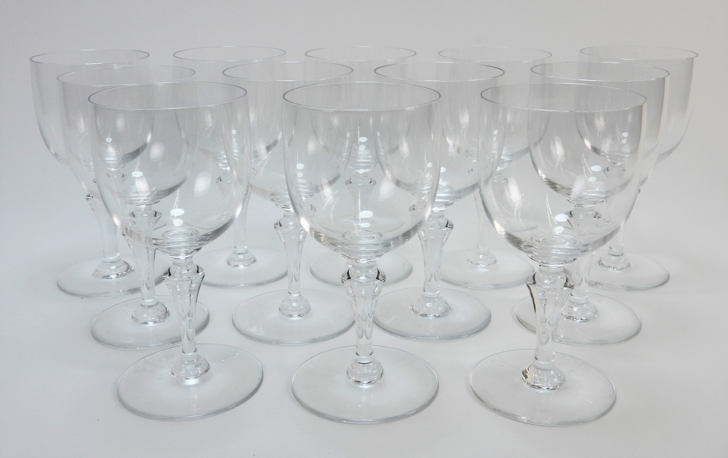 Appraisal: PC BACCARAT NORMANDIE WINE GLASSES France th CenturyColorless blown red