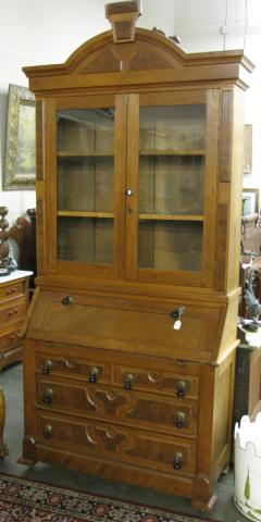 Appraisal: Victorian Secretary with drop front and interior drawer base has