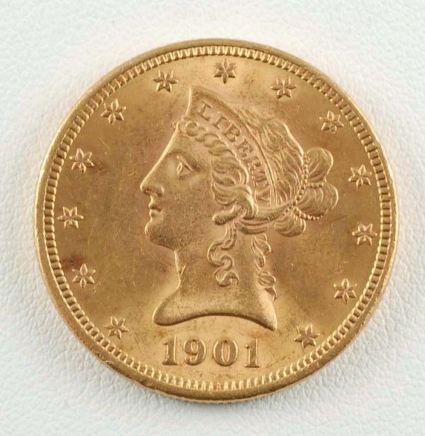 Appraisal: Liberty Head Eagle gold piece CONDITION About Uncirculated to Uncirculated