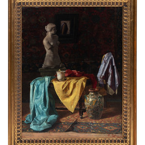 Appraisal: Cipriano Cei Italian - Still Life with Sculpture of Venus