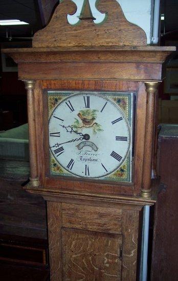 Appraisal: A late th early th Century thirty-hour longcase clock the