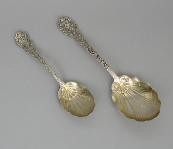 Appraisal: A Pair of Sterling Silver Serving Spoons by Gorham Containing