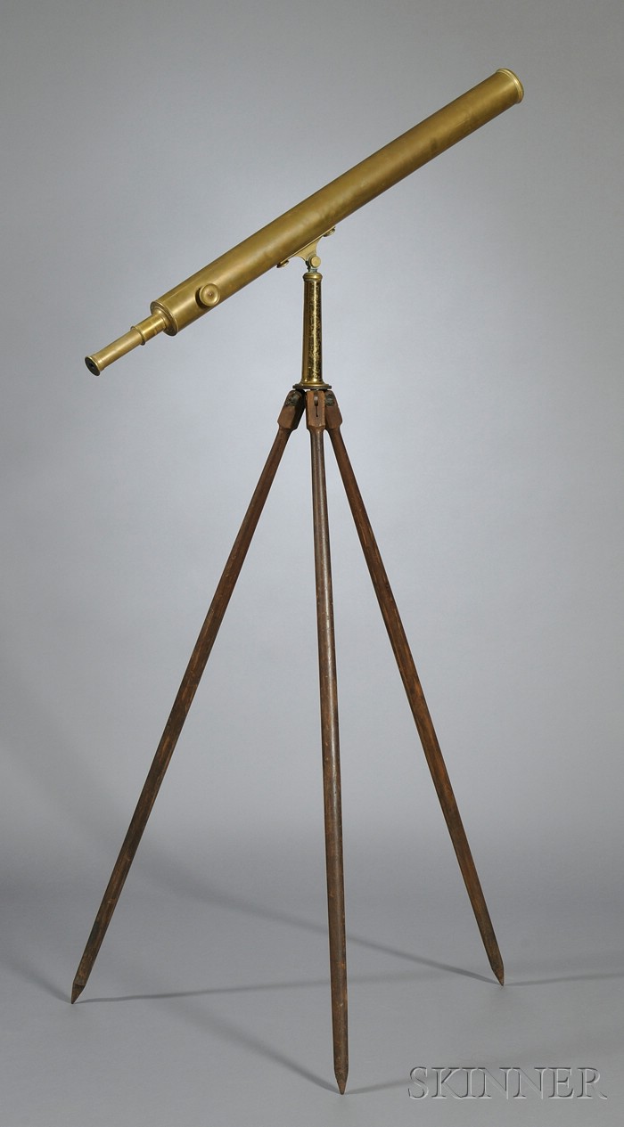 Appraisal: -inch Brass Refracting Telescope by Bardou Son Paris signed Bardou