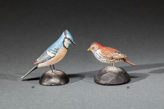 Appraisal: Miniature Blue Jay A Elmer Crowell - East Harwich MA