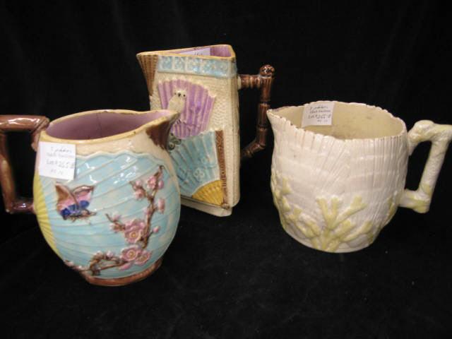 Appraisal: Majolica Pottery Pitchers loss